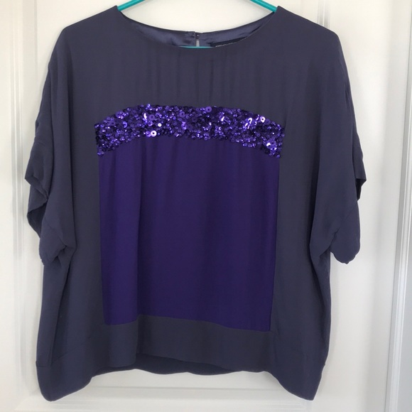 French Connection Sequin top - Picture 2 of 5